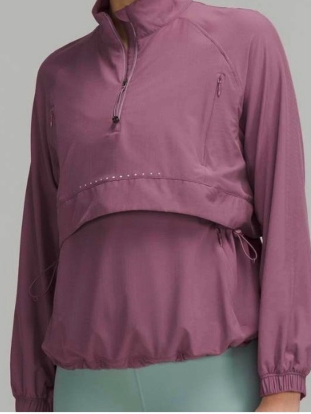 Lululemon Mauve Half Zip Pullover Running Jacket
